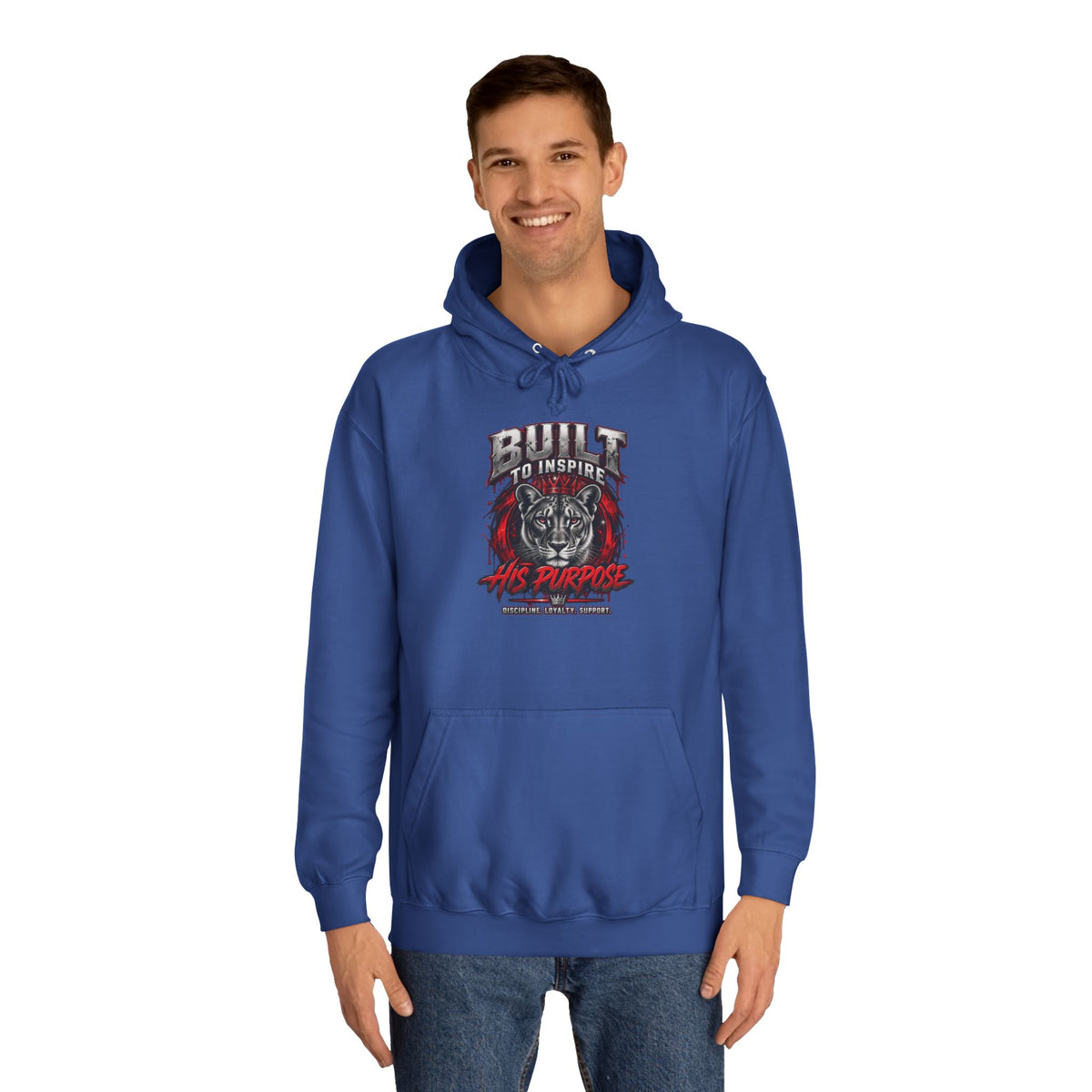 Built ro Inspire his Purpose Couples Graphic Hoodie