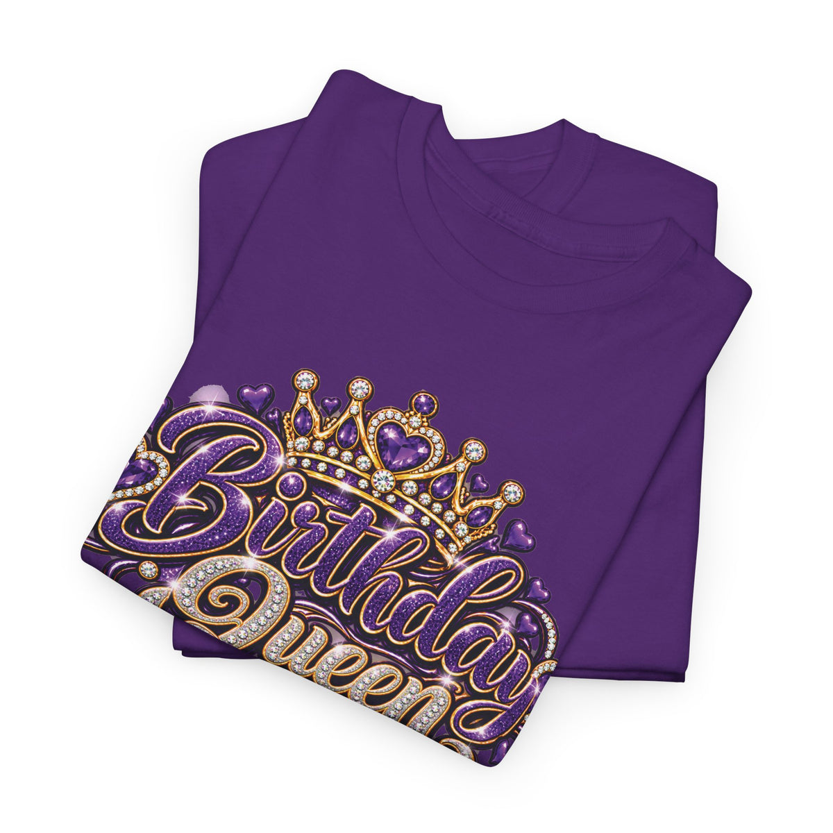 Birthday Purple Queen Graphic T-Shirt