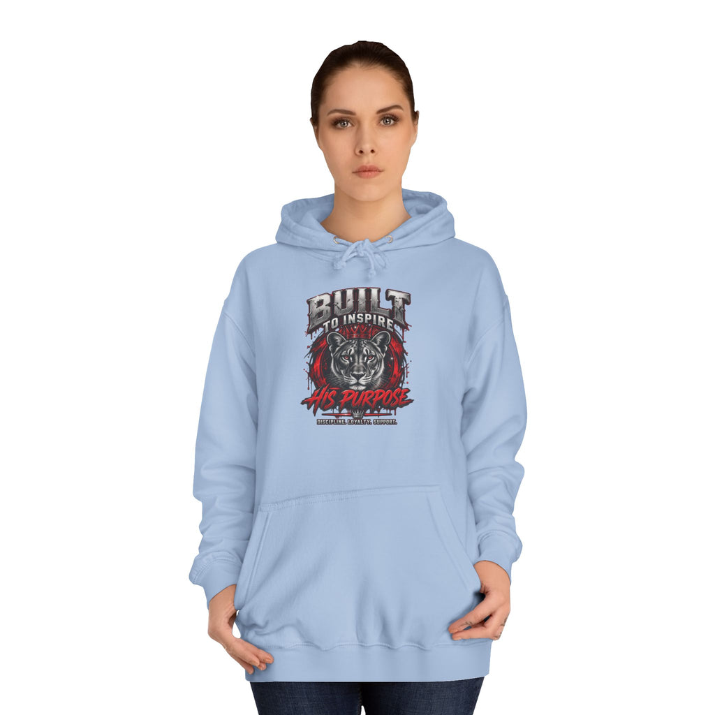 Built ro Inspire his Purpose Couples Graphic Hoodie