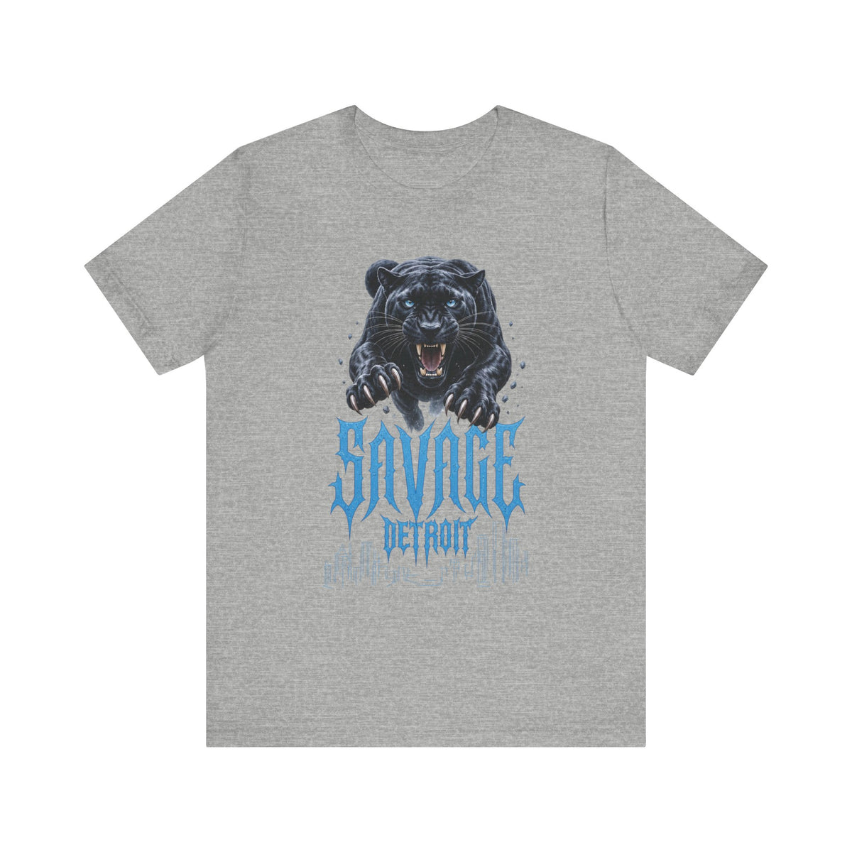 Savage Panther Detroit T-Shirt | Black Panther Graphic Tee