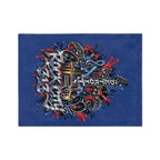 Detroit Rock City 313 graphic Velveteen Blanket | Guitar Skyline Music design