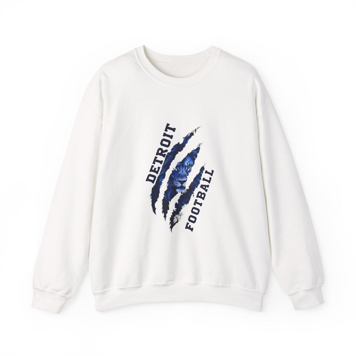 Detroit Football claw scratch design Sweatshirt | NFL fan apparel