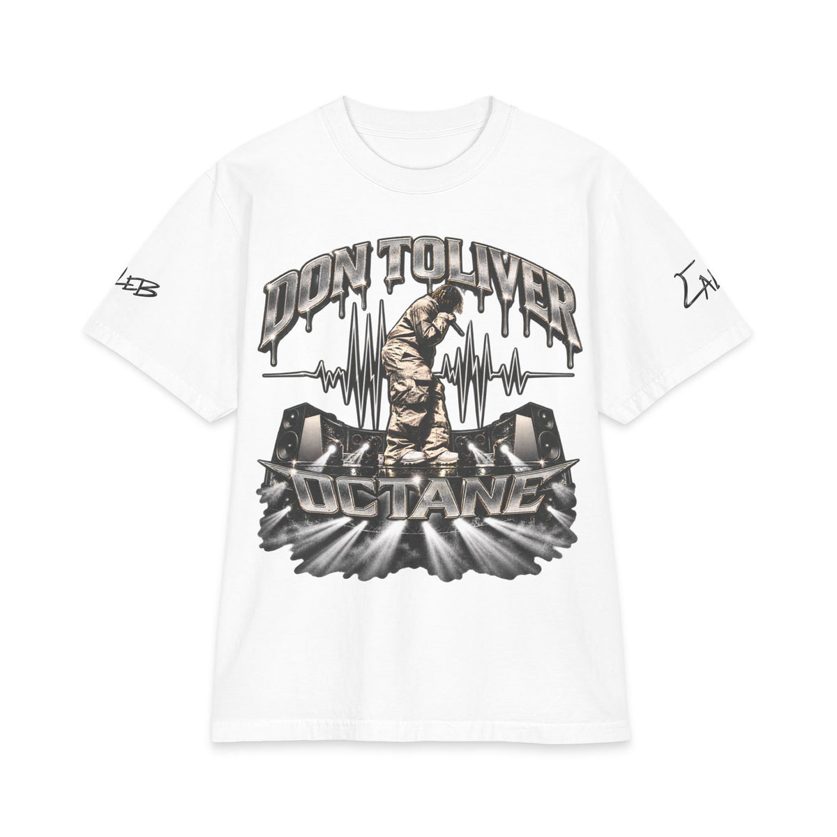 Don Toliver Octane Tour T-Shirt | Rapper Portrait, Sound System Graphics