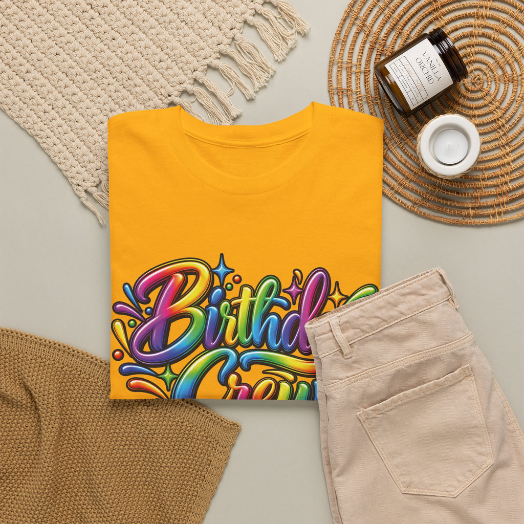 Birthday Crew Colorful Celebration T-Shirt
