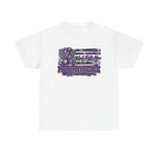 Fibromyalgia Purple Ribbon Awareness Flag Tee | Fibromyalgia Support