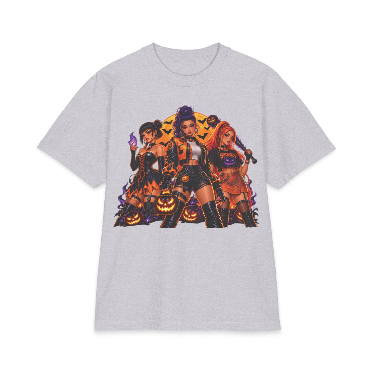 Halloween Witch Squad T-Shirt | Spooky Pumpkin Girls Graphic Tee