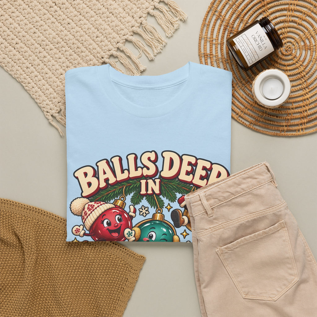 Balls Deep in Christmas Spirit Graphic Tee