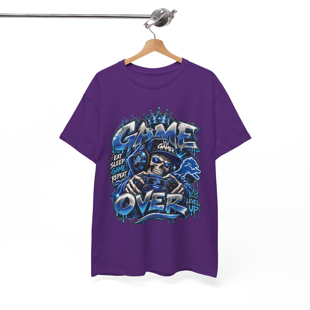 Game Over Skull Gamer Tee | Video Game Controller Graphic Shirt