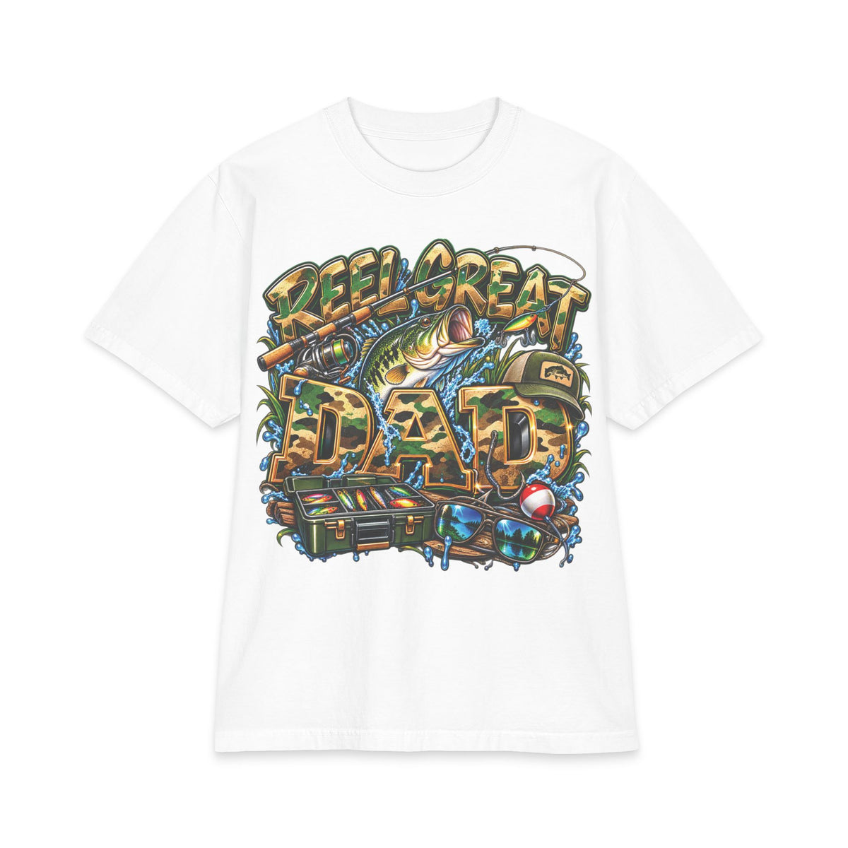 Detroit Reel Great Dad T-Shirt | Fishing Graphic Tee, Dad Shirt