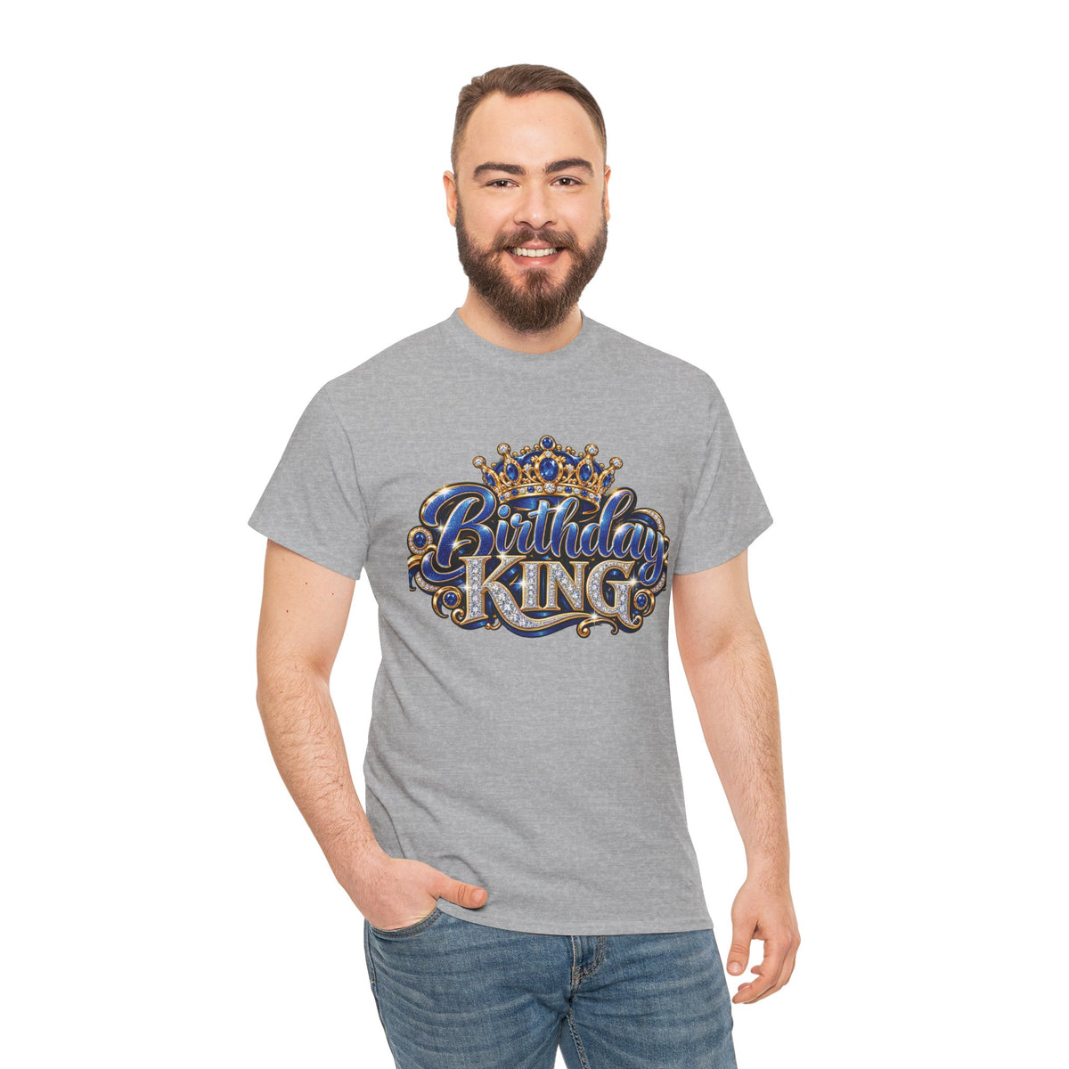 Birthday King Crown Graphic T-Shirt