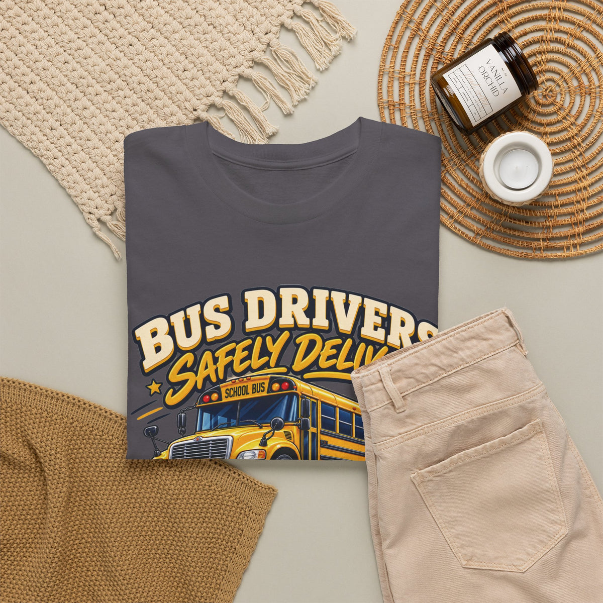 Bus Drivers Safely Deliver Futures Graphic T-Shirt