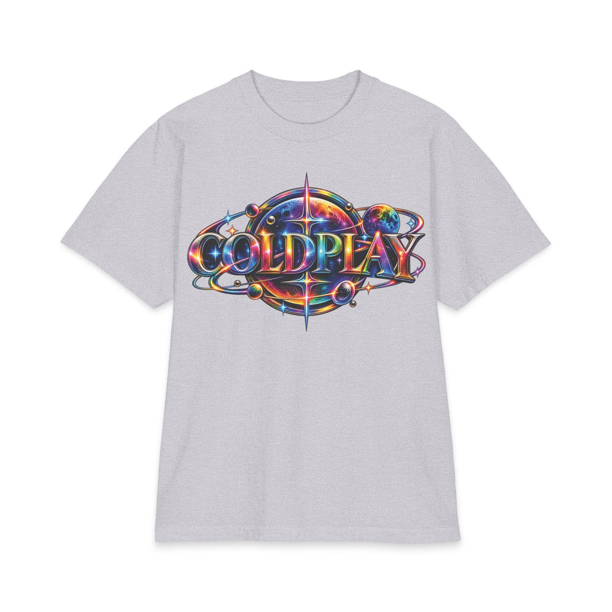 Coldplay band portrait T-Shirt | Colorful watercolor logo tee