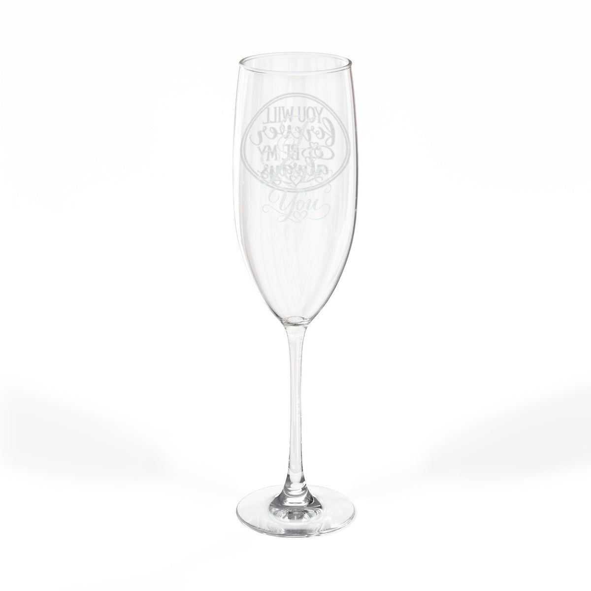 Engraved Champagne Flute, 8oz | Personalized Engraving Option
