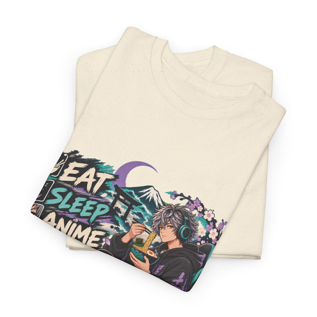 Eat Sleep Anime Gaming Repeat Video Game Graphic T-Shirt