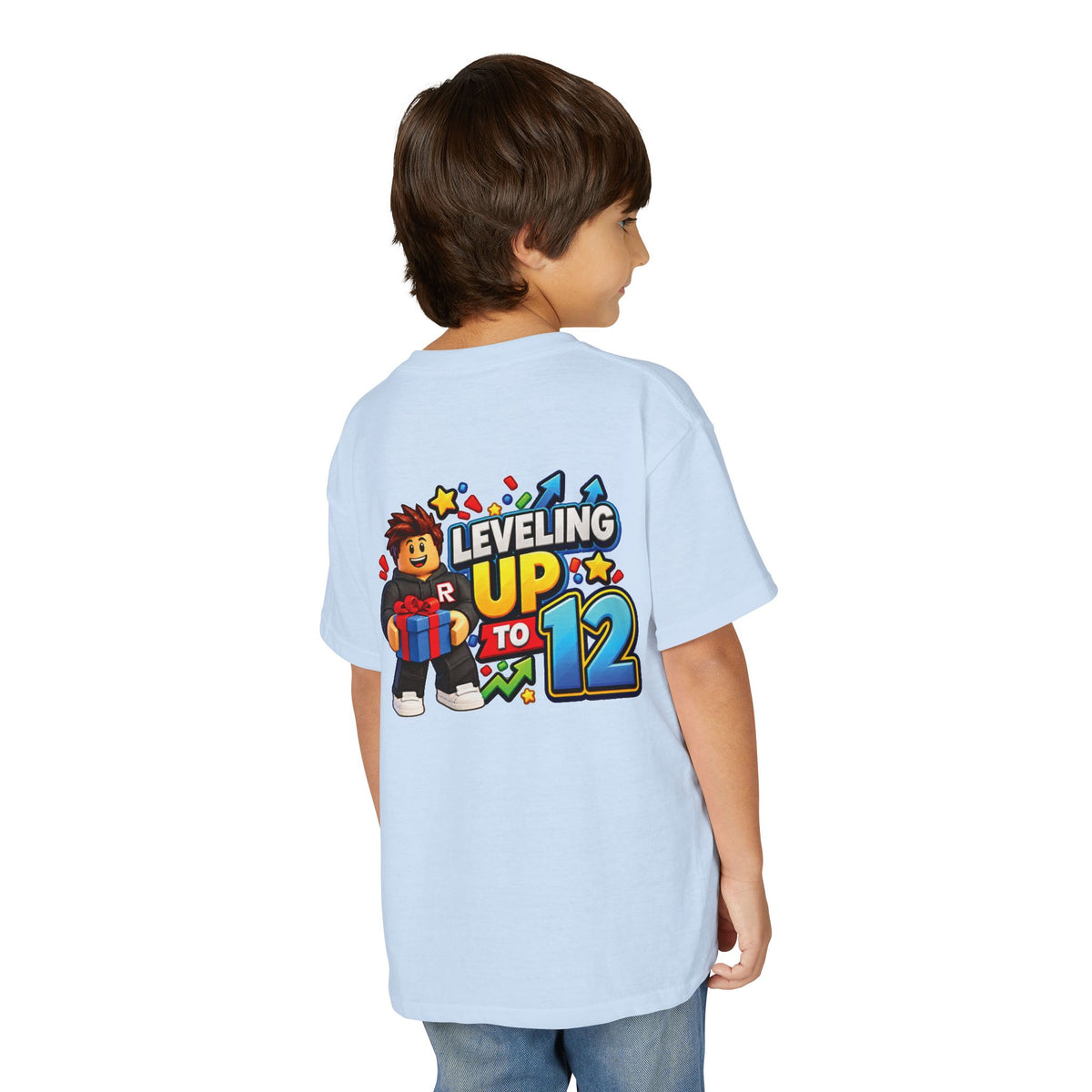 Youth Roblox Birthday T-Shirt – Leveling Up to 12