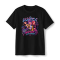 K-Pop Girl Group Graphic Tee | Neon Retro Anime Style
