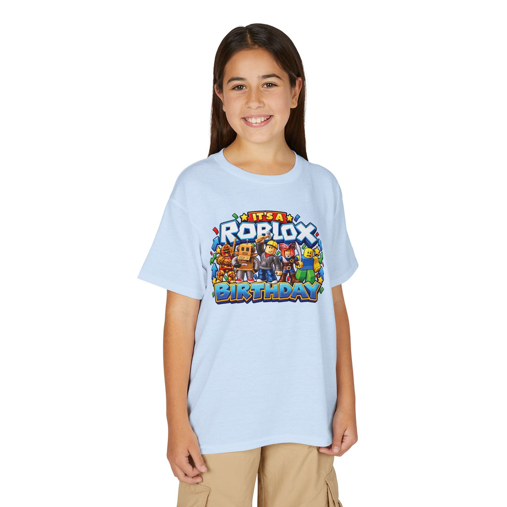 Roblox Birthday Leveling Up to 6 Youth T-Shirt