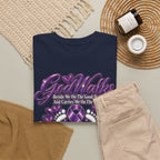 Never Walk Alone Lupus Ribbon Tee | Purple Awareness Ribbon, Support Shirt