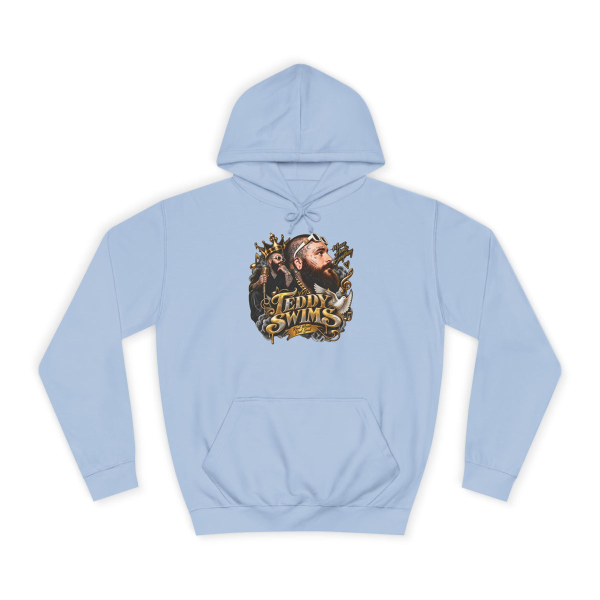 Teddy Swims Portrait Hoodie | Retro Floral Music Artist Logo