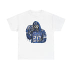 Scream Mask Football Player T-Shirt | Grunge Jersey Number 20