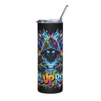 20oz Gaming Tumbler – Colorful Gamer Controller & Level Up Design