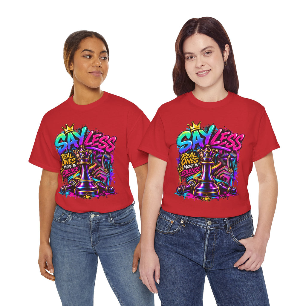 Say Less Chess King Tee | Graffiti Chess Piece Streetwear