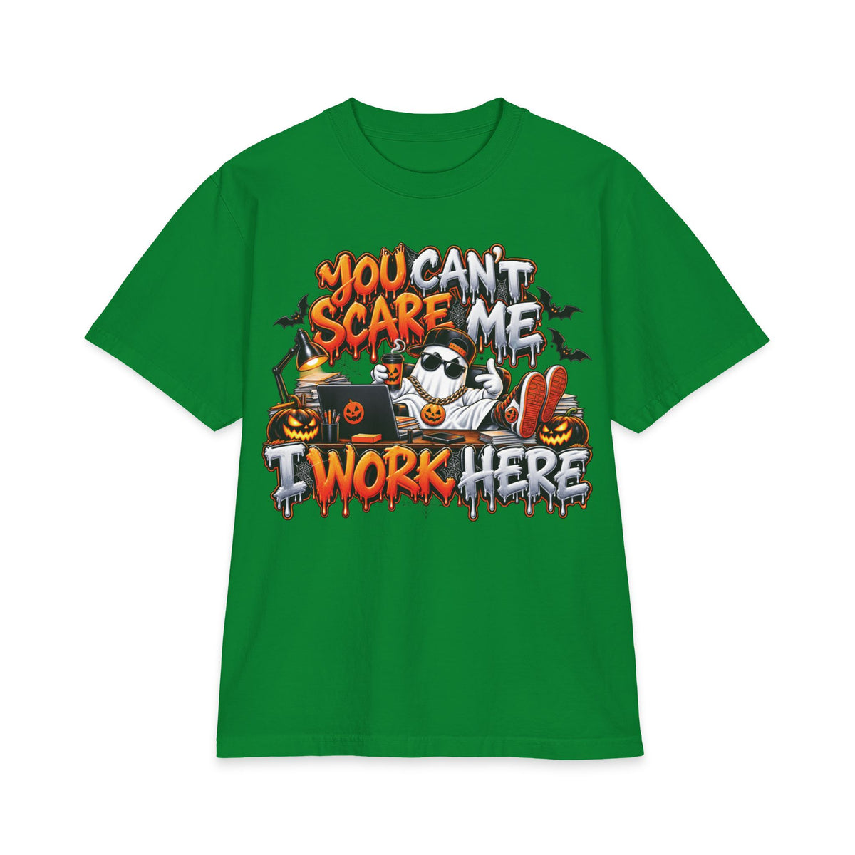You Can't Scare Me I Work Here T-Shirt | Halloween Office Funny Shirt