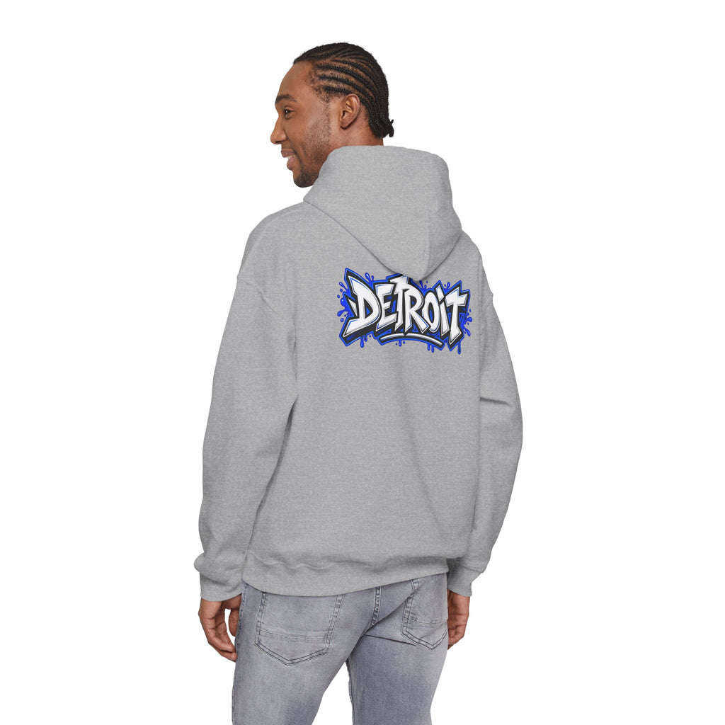 Detroit Graffiti Lion Hoodie | Detroit Drip Streetwear Sweatshirt