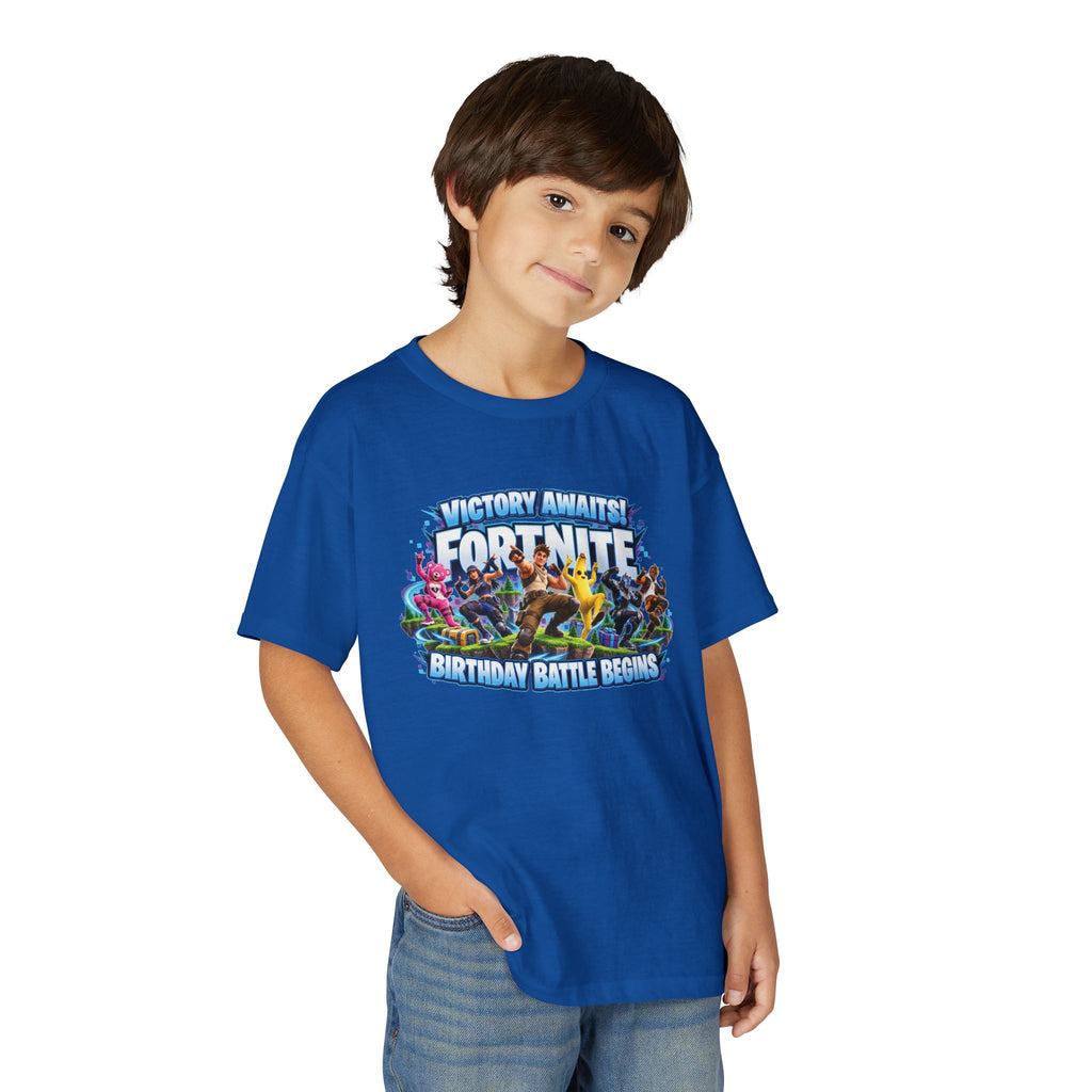 Victory Royale Fortnite Birthday Battle Begins Youth T-Shirt