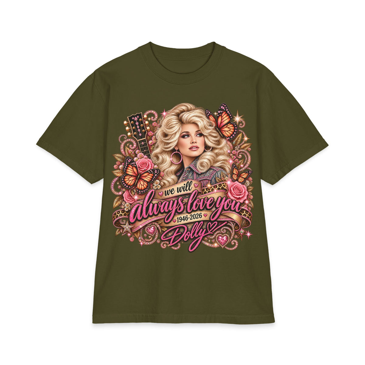 Dolly Tribute Portrait T-Shirt | We Will Always Love You 1946 2026