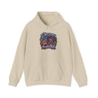 Detroit Basketball Graphic Hoodie | Vintage City Sports Logo, Front Collage Art