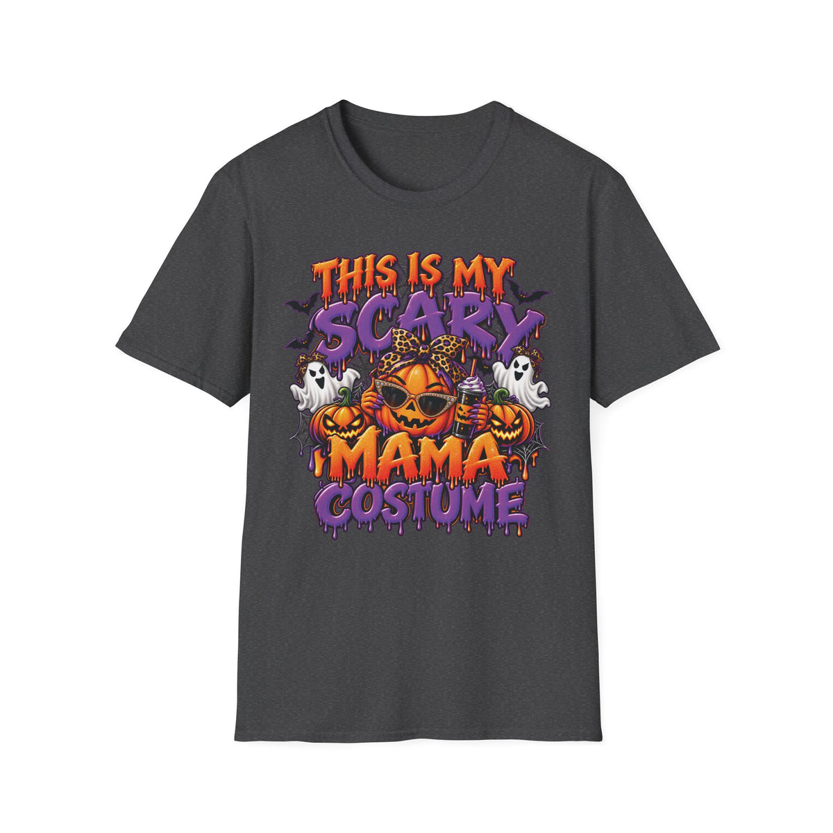 This Is My Scary Mama Costume T-Shirt | Halloween Pumpkin Ghosts Bats