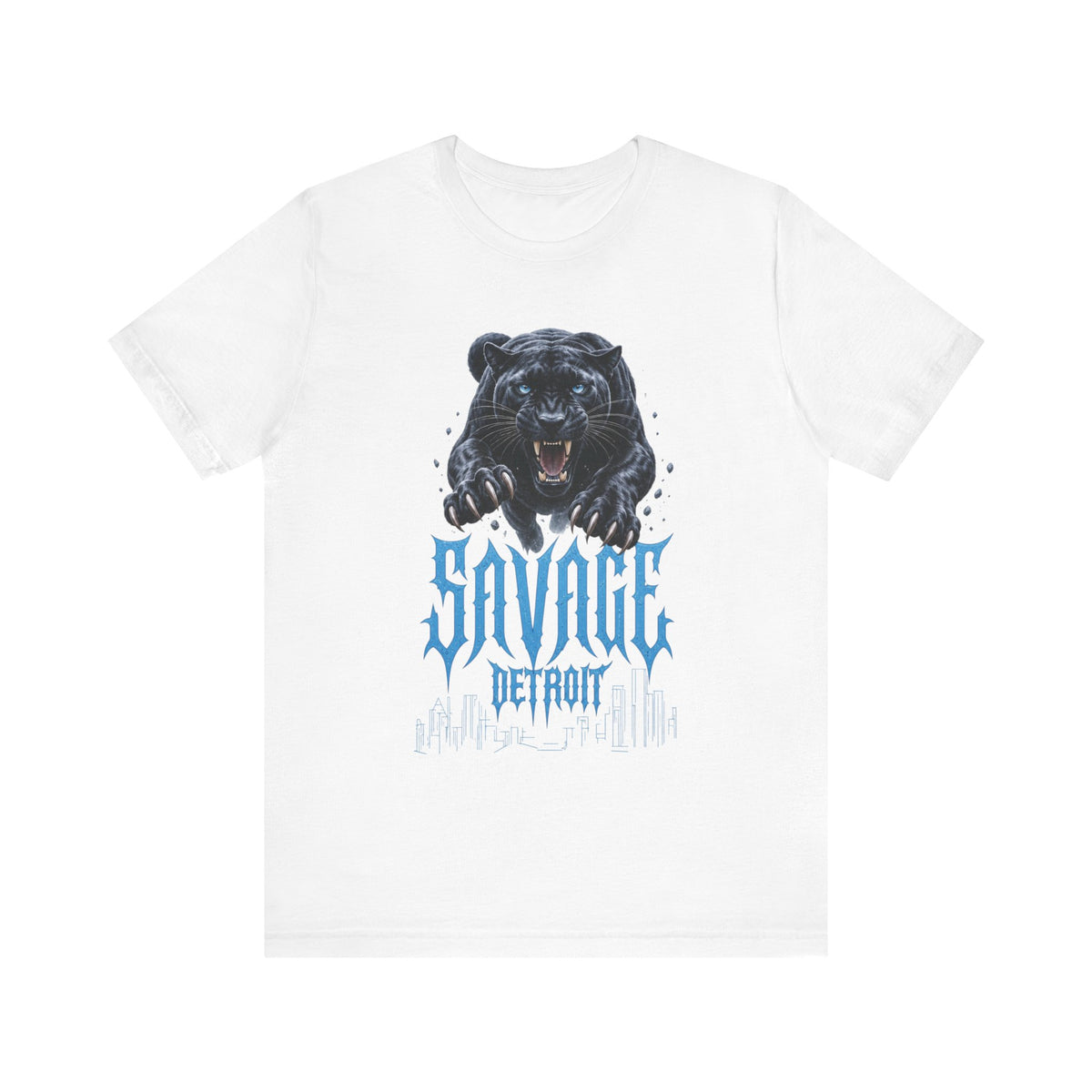 Savage Panther Detroit T-Shirt | Black Panther Graphic Tee