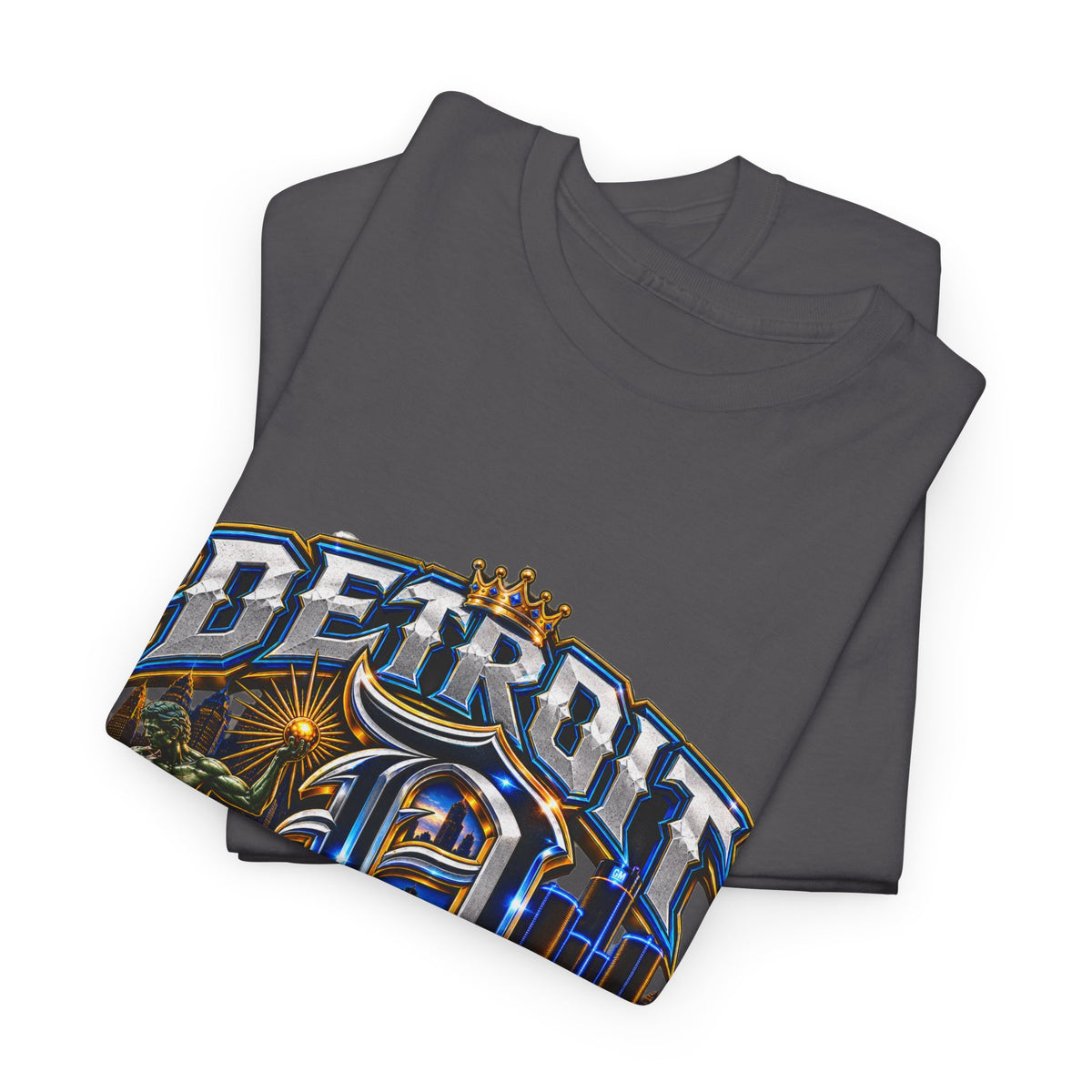 Detroit Determined design T-Shirt | Motor City D Pride, True Grit slogan
