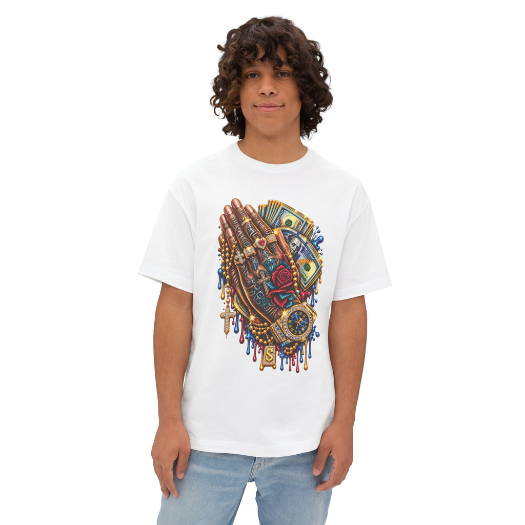 Praying Hands with Money Shirt | Graphic Tee