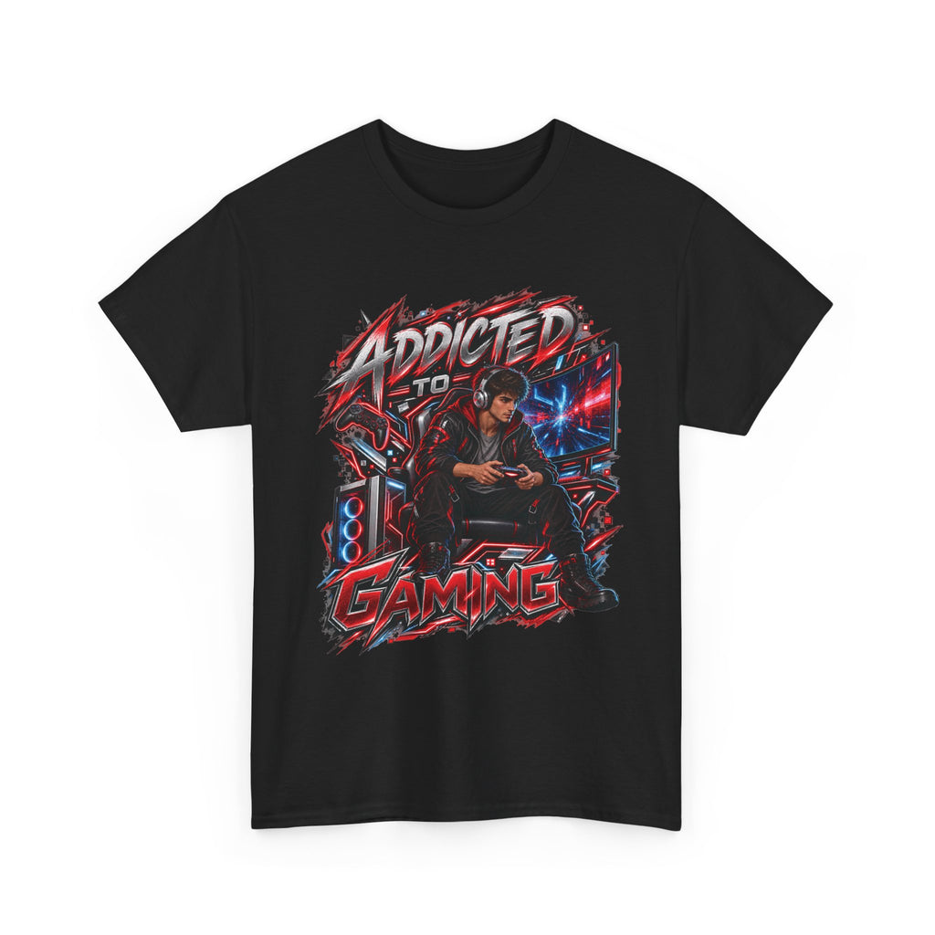 Addicted to Gaming Graphic T-Shirt