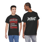 Level of Savage Gemini T-Shirt | Zodiac Astrology Tee, Detroit Graffiti Back