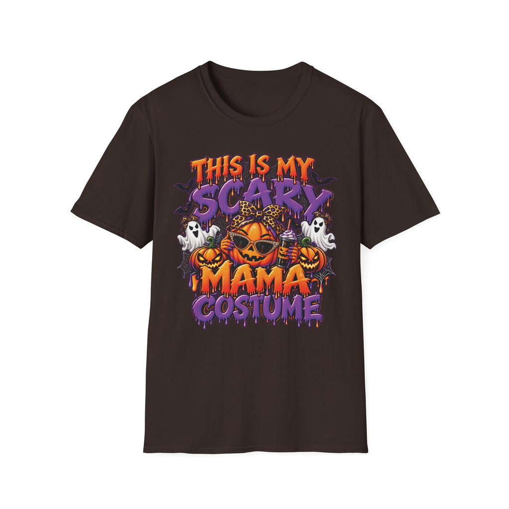 This Is My Scary Mama Costume T-Shirt | Halloween Pumpkin Ghosts Bats