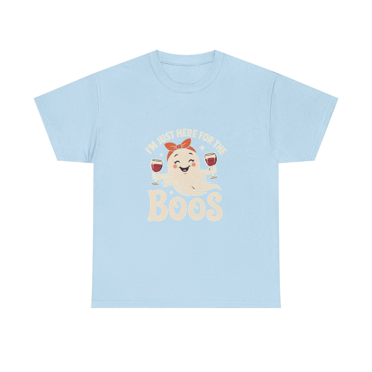Rosie Ghost with Wine Boos T-Shirt | Halloween Wine Lover Tee