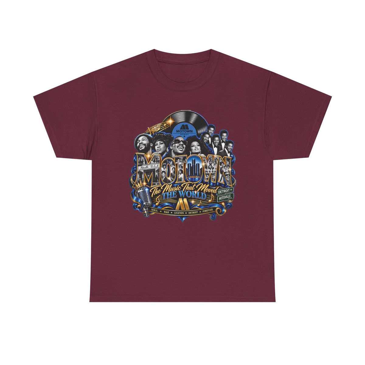 Motown Legends Tee | Detroit Graffiti Back