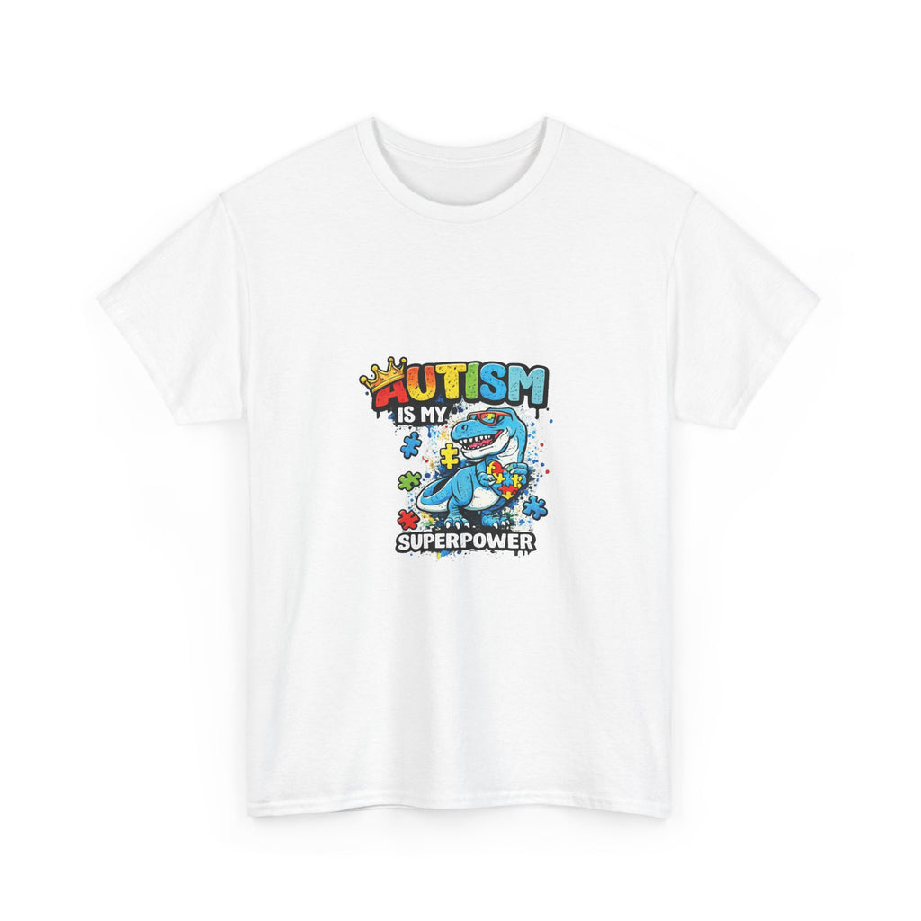 Autism Is My Superpower T-Shirt | Puzzle Piece Shark Design