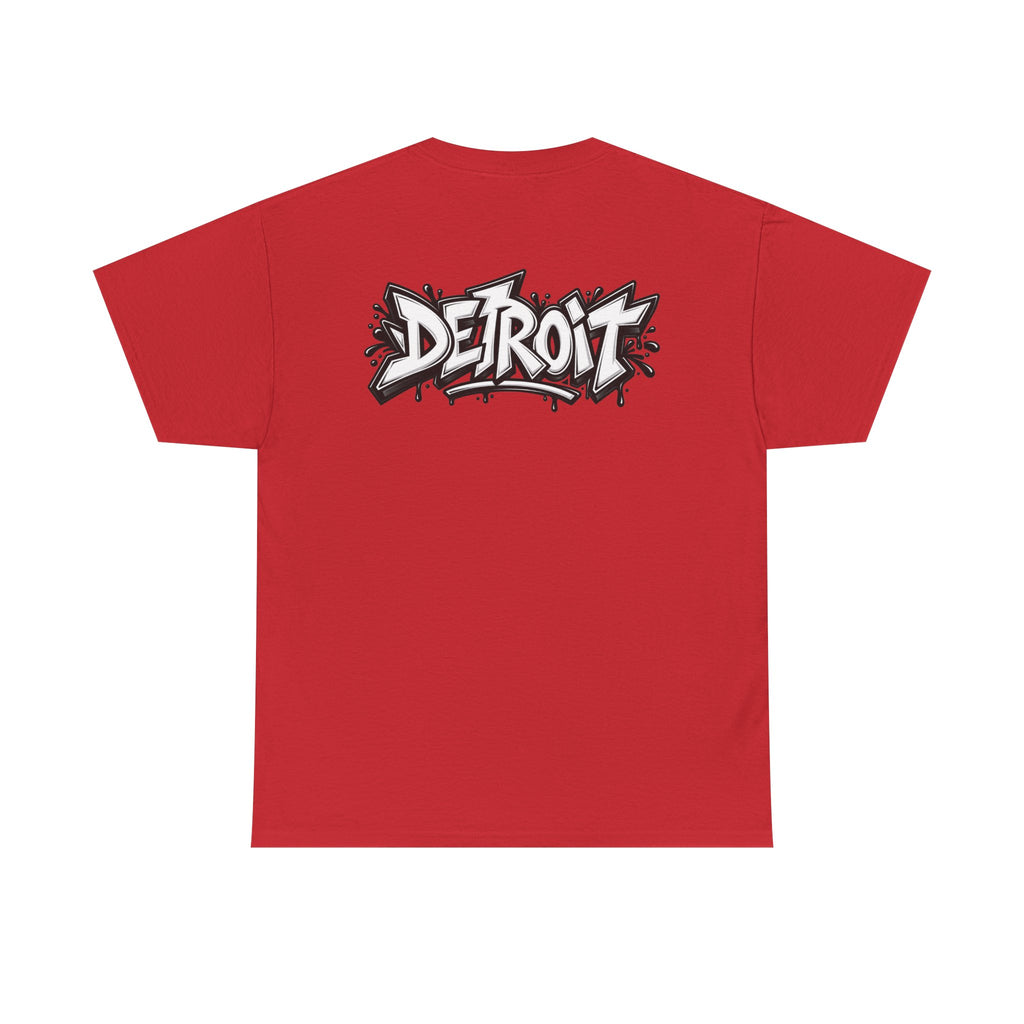 Detroit Lion Graffiti tee | Colorful Drip Lion Detroit Tee