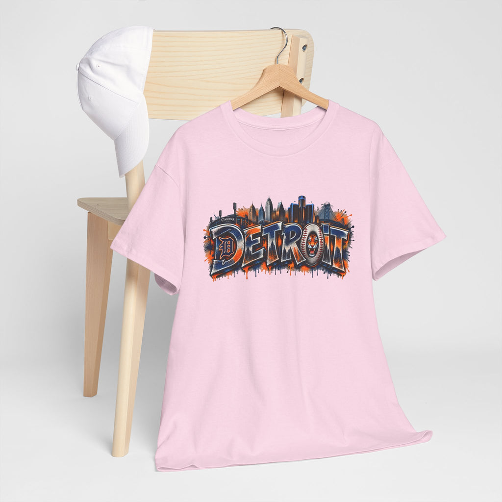 Detroit skyline graffiti T-Shirt | city skyline tee, urban street art
