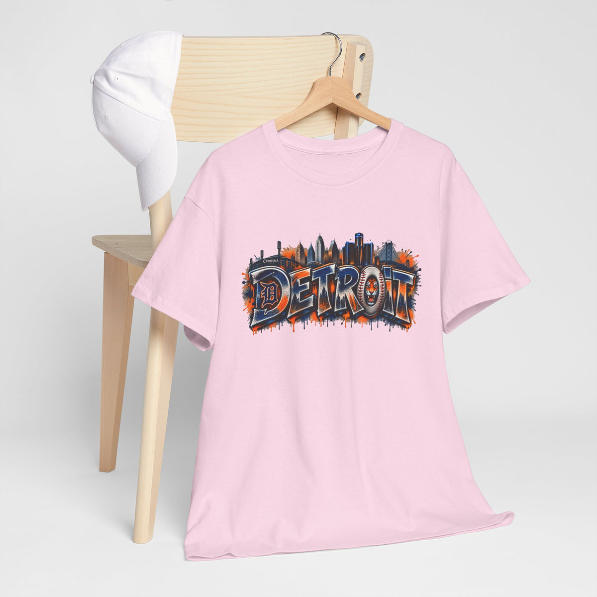 Detroit skyline graffiti T-Shirt | city skyline tee, urban street art