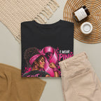 Fight with Faith breast cancer awareness T-Shirt | Rosie the Riveter pink ribbon design
