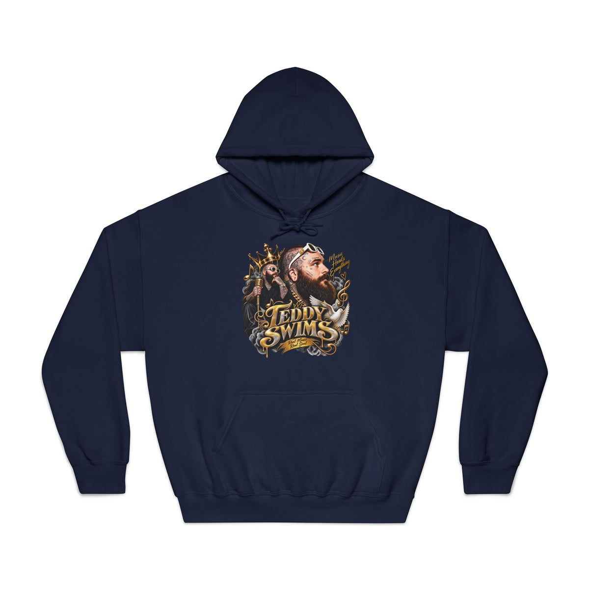 Teddy Swims Portrait Hoodie | Musical Artist Graphic Pullover