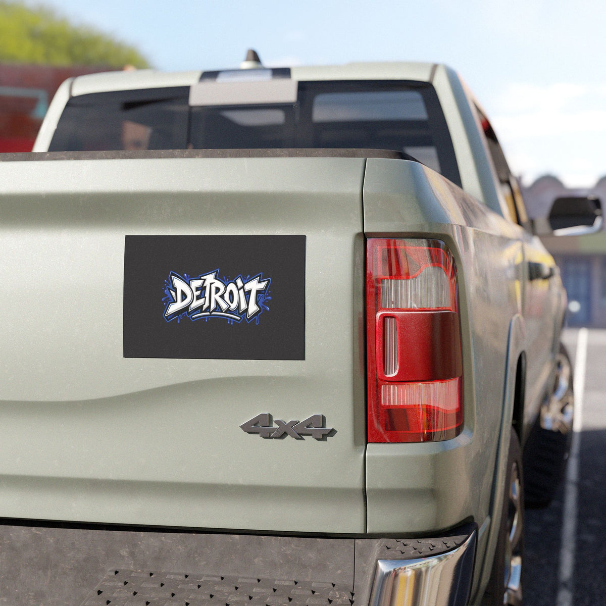 Detroit Graffiti Script Car Magnet | City Street Art Decal