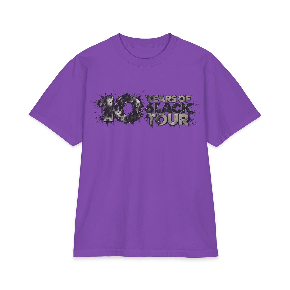 10 Years of 6lack Tour T-Shirt | 6lack Tour Bear Paw Graphic