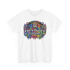 Detroit Lion Graffiti tee | Colorful Drip Lion Detroit Tee