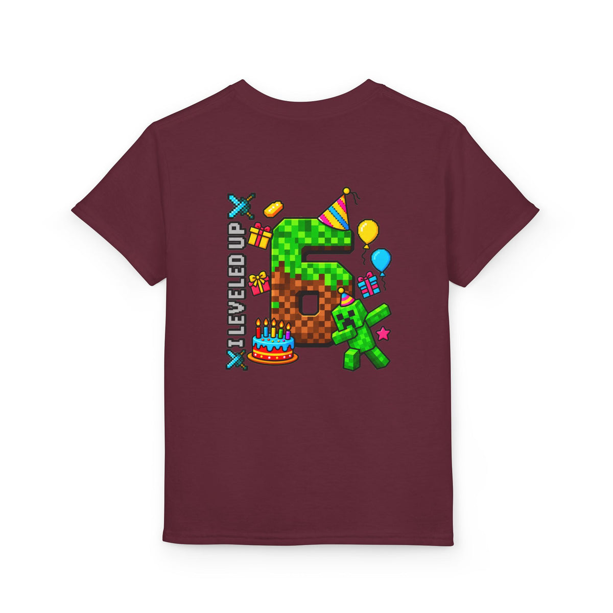 Bruh It’s My Birthday Youth T-Shirt – Pixel Gaming Birthday Shirt
